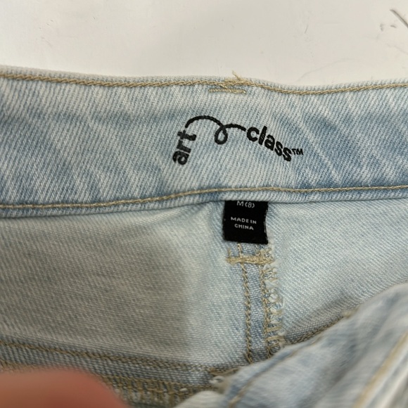 Art Class cut off denim jean shorts size girls M (8) - Picture 2 of 5